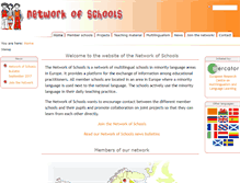 Tablet Screenshot of networkofschools.eu
